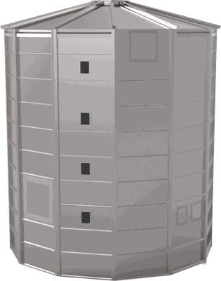 Cylindrical Silos — manufacturer CAD render